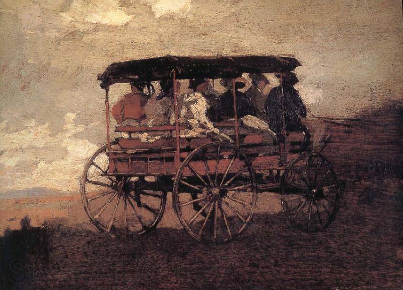 Winslow Homer Hakusan carriage and Streams France oil painting art